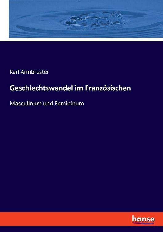 Produktbild: Geschlechtswandel im Franz&ouml;sischen