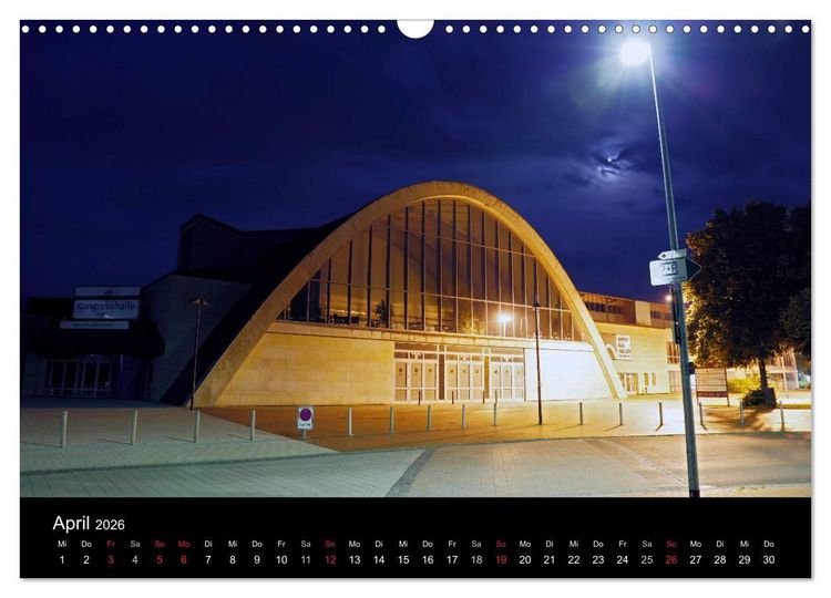 Produktbild: Oldenburg bei Nacht (Wandkalender 2026 DIN A3 quer), CALVENDO Monatskalender