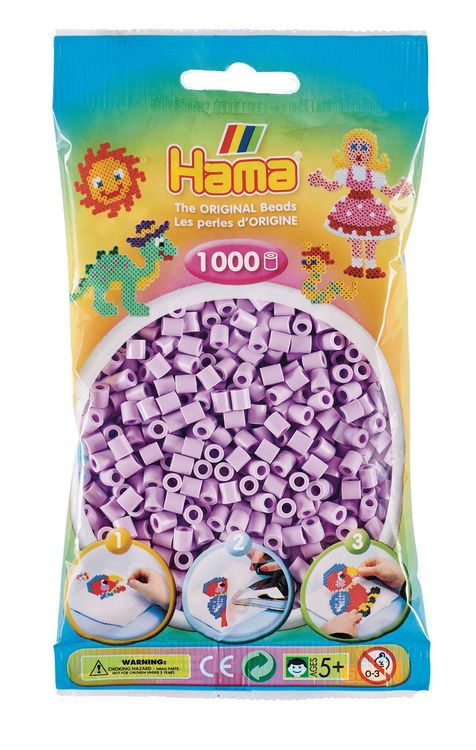 Produktbild: HAMA Perlen, Pastell-Flieder, 1000 Perlen