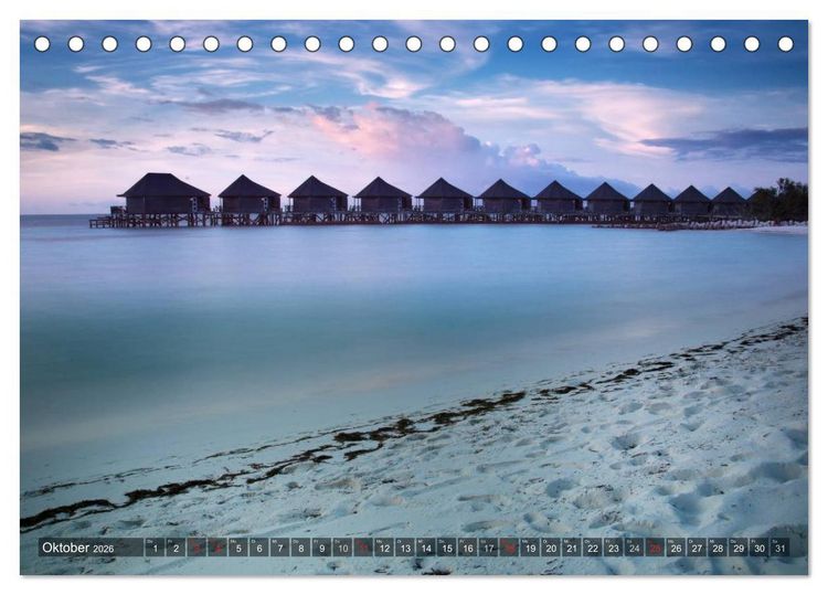 Produktbild: Malediven - Inseltraum im Paradies (Tischkalender 2026 DIN A5 quer), CALVENDO Monatskalender