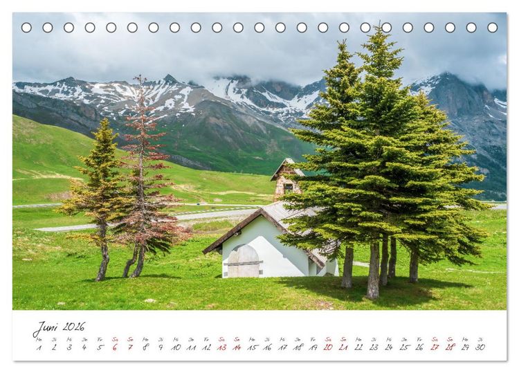 Produktbild: Die Route der Gro&szlig;en Alpen - Das Guisane-Tal und Brian&ccedil;onnais (Tischkalender 2026 DIN A5 quer), CALVENDO Monatskalender
