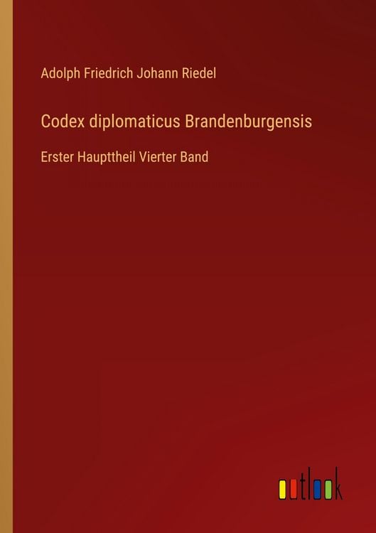 Produktbild: Codex diplomaticus Brandenburgensis