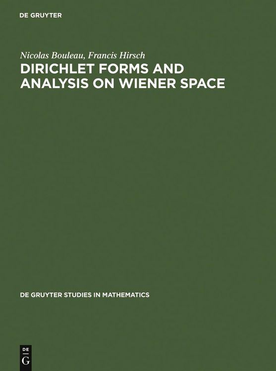 Produktbild: Dirichlet Forms and Analysis on Wiener Space