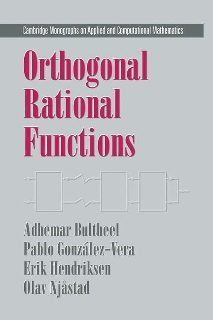 Produktbild: Orthogonal Rational Functions