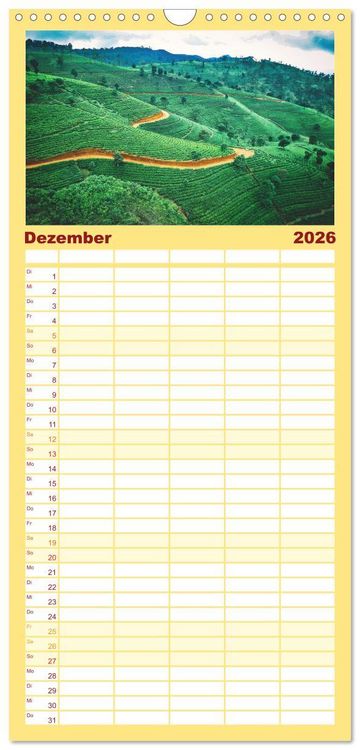 Produktbild: Familienplaner 2026 - Sri Lanka - Eine wahre Perle im Indischen Ozean mit 5 Spalten (Wandkalender, 21 x 45 cm) CALVENDO