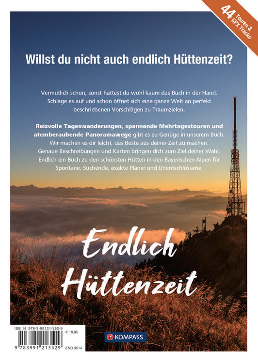 Produktbild: KOMPASS Endlich H&uuml;ttenzeit - Bayerische Alpen