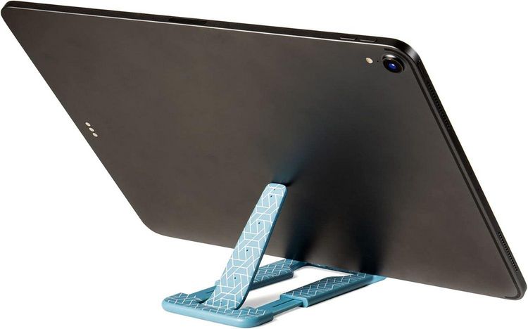 Produktbild: Flexistand Pro blau Geometrical &ndash; Flexibler Handy- & Tabletst&auml;nder