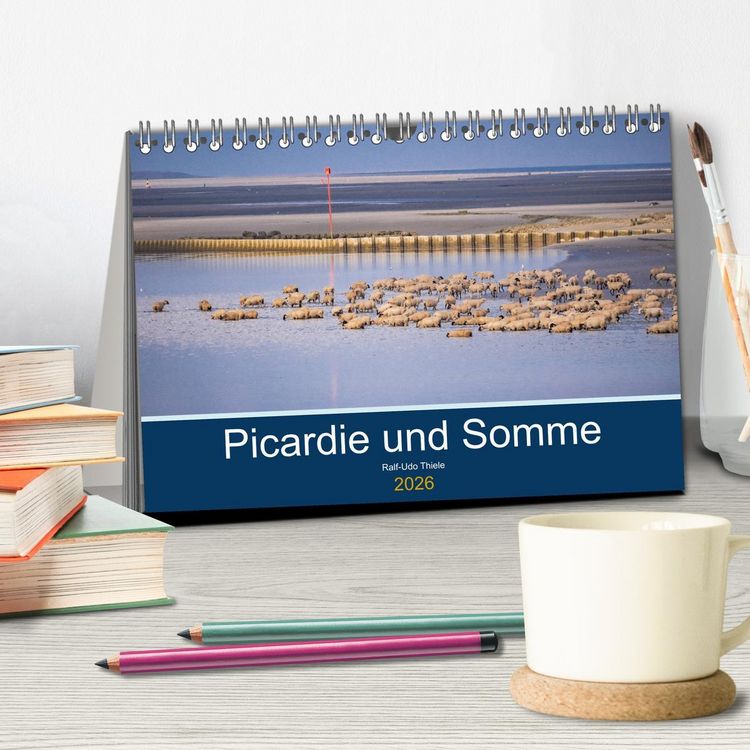Produktbild: Picardie und Somme (Tischkalender 2026 DIN A5 quer), CALVENDO Monatskalender