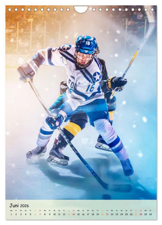 Produktbild: Eishockey Leidenschaft (Wandkalender 2026 DIN A4 hoch), CALVENDO Monatskalender