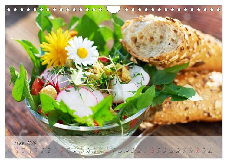 Produktbild: Mit frischen Kr&auml;utern gesund durch das Jahr (Wandkalender 2026 DIN A4 quer), CALVENDO Monatskalender