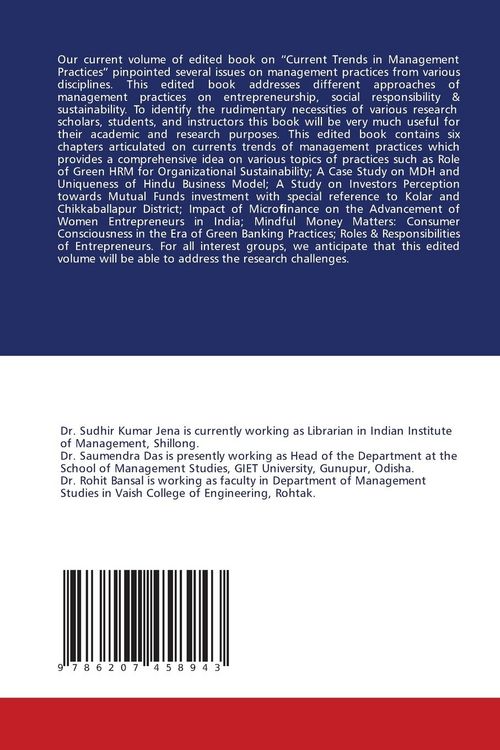 Produktbild: Current Trends in Management Practices