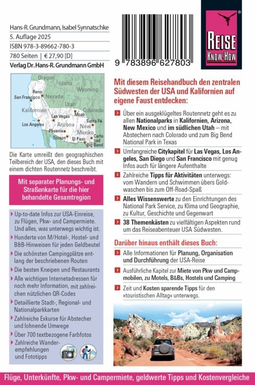 Produktbild: Reise Know-How Reisef&uuml;hrer USA S&uuml;dwesten