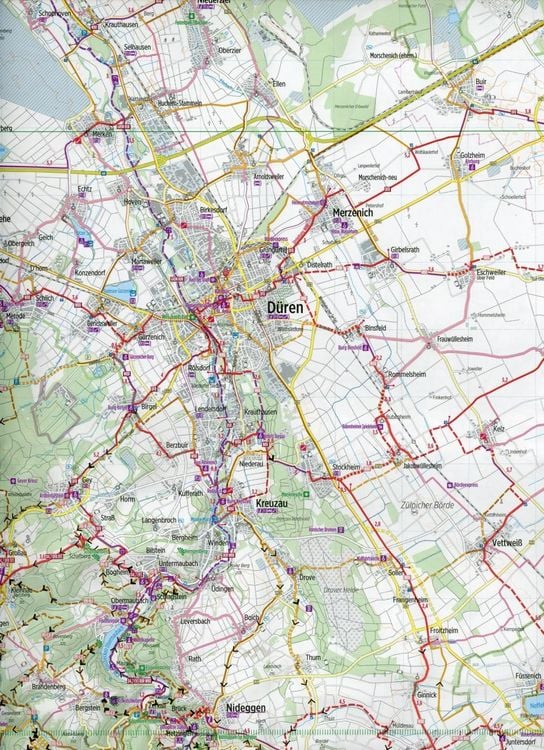 Produktbild: Bikeline Radkarte Eifel Nord Aachen, K&ouml;ln 1 : 75 000