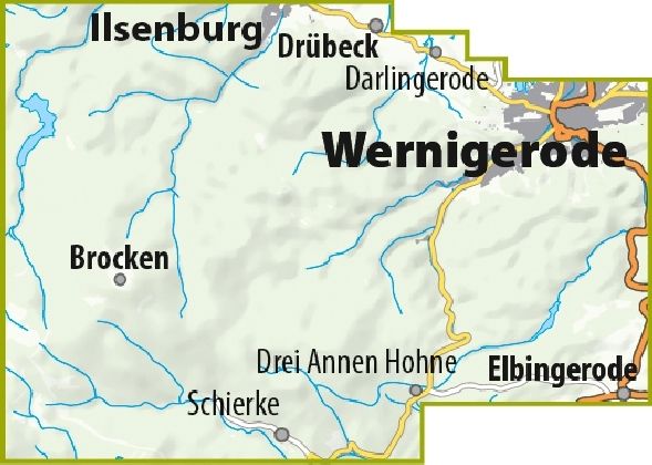 Produktbild: MTB Trail-Karte Harz: Wernigerode - Ilsenburg - Schierke - Brocken