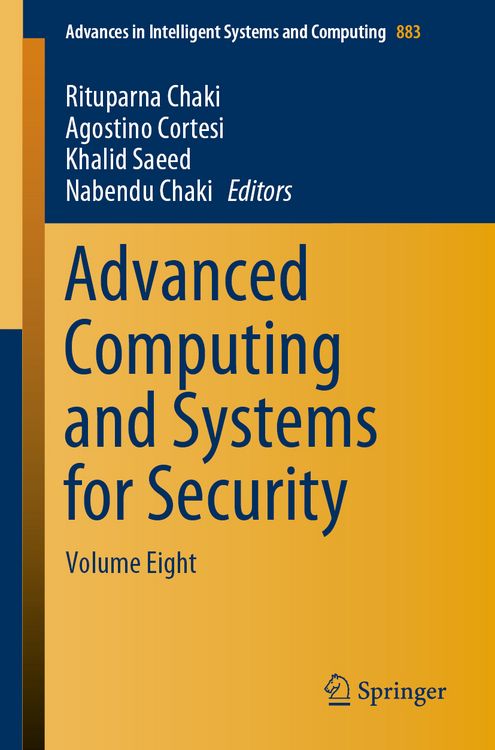 Produktbild: Advanced Computing and Systems for Security