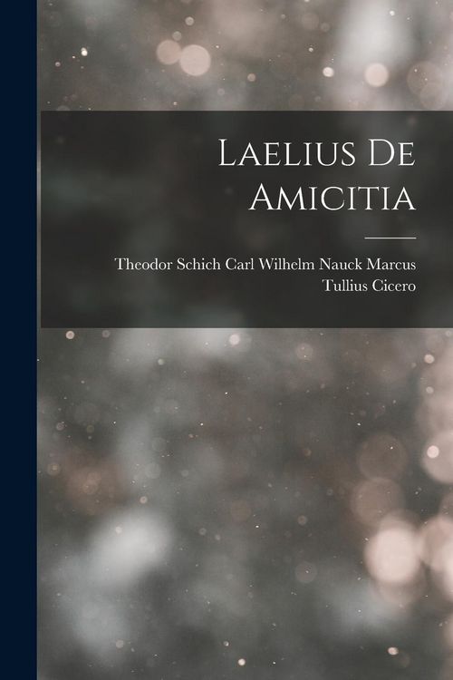 Produktbild: Laelius de Amicitia