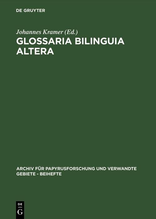 Produktbild: Glossaria bilinguia altera