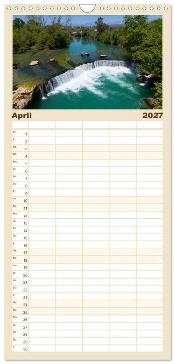 Produktbild: Familienplaner 2027 - Landschaften der T&uuml;rkei mit 5 Spalten (Wandkalender, 21 x 45 cm) CALVENDO
