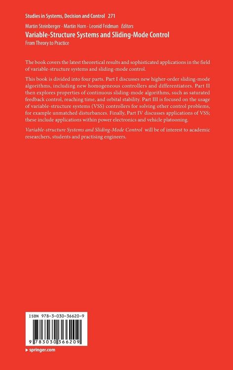Produktbild: Variable-Structure Systems and Sliding-Mode Control