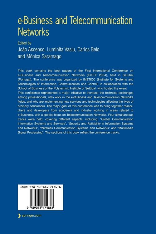 Produktbild: e-Business and Telecommunication Networks