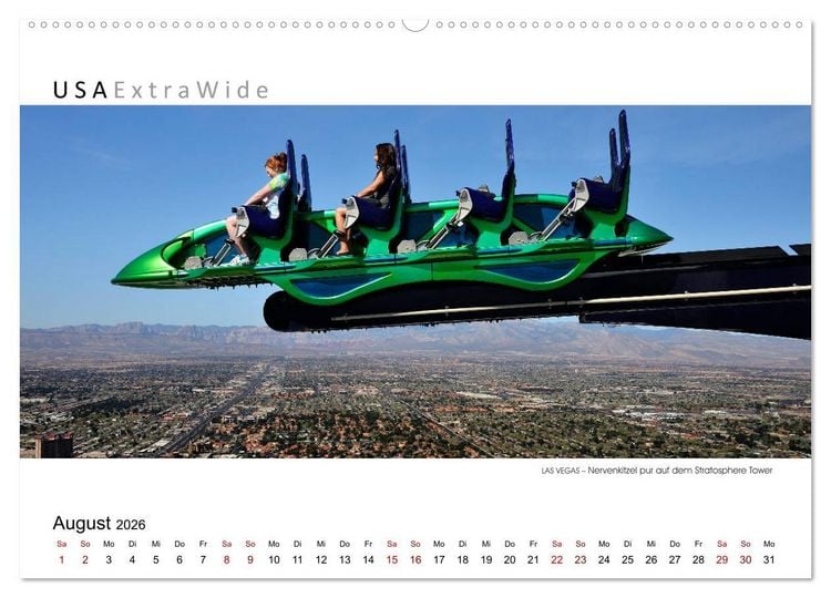 Produktbild: Impressionen aus LAS VEGAS (hochwertiger Premium Wandkalender 2026 DIN A2 quer), Kunstdruck in Hochglanz