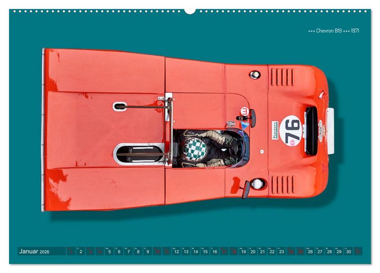 Produktbild: Legenden des Rennsports Historic Sports Cars 1960-1975 (hochwertiger Premium Wandkalender 2026 DIN A2 quer), Kunstdruck in Hochglanz