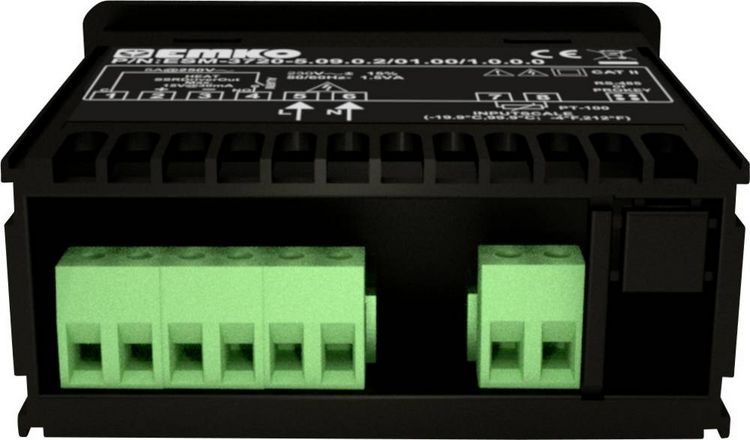 Produktbild: Emko ESM-3720.8.11.0.2/01.00/1.0.0.0 2-Punkt und PID Regler Temperaturregler Pt100 -50 bis 400 &deg;C SSR (L x B x H) 65 x 76 x 35 mm