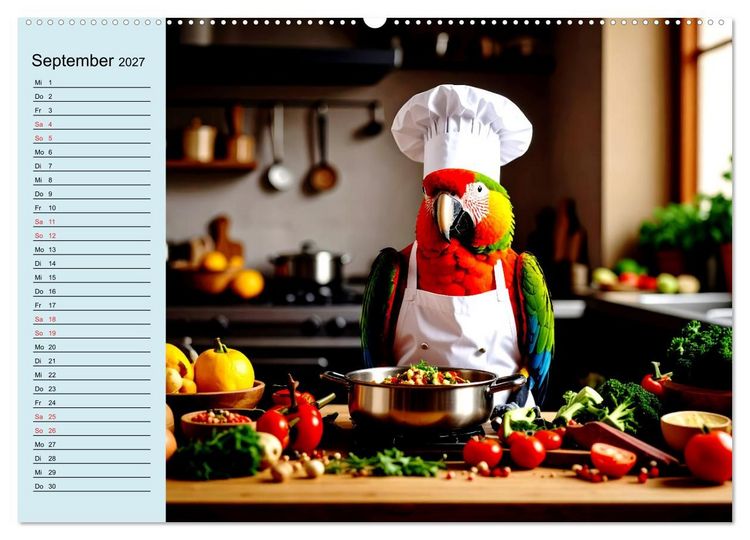 Produktbild: Tierisch kreativ: Hobbies im Tierreich (hochwertiger Premium Wandkalender 2027 DIN A2 quer), Kunstdruck in Hochglanz