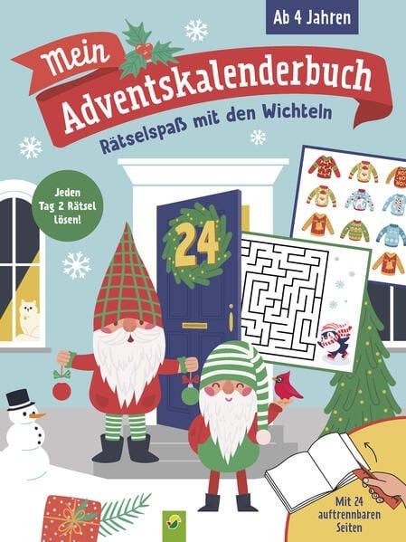 Produktbild: Mein Adventskalenderbuch R&auml;tselspa&szlig; mit den Wichteln