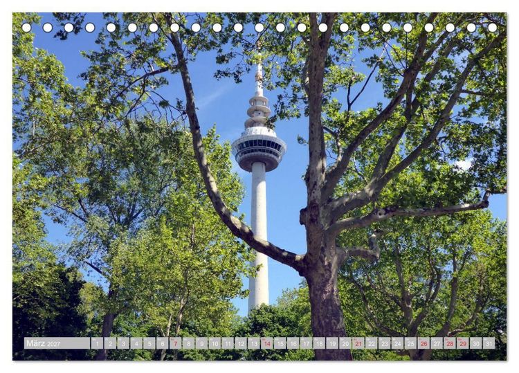 Produktbild: Gr&uuml;nes Mannheim (Tischkalender 2027 DIN A5 quer), CALVENDO Monatskalender