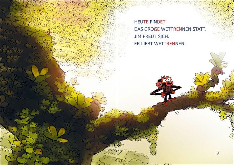 Produktbild: Lesel&ouml;wen 1. Klasse - Jim ist mies drauf - Fertig, los ... Banane! (Gro&szlig;buchstaben)