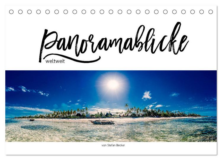 Produktbild: Panoramablicke weltweit (Tischkalender 2026 DIN A5 quer), CALVENDO Monatskalender