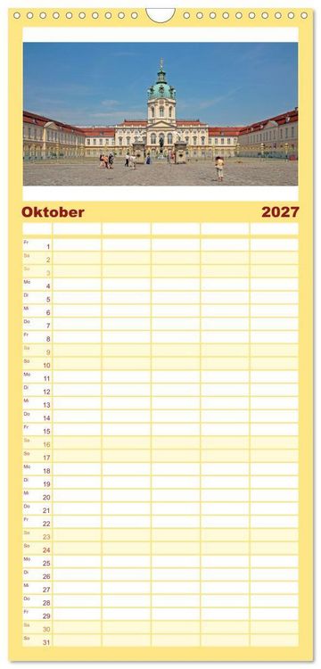 Produktbild: Familienplaner 2027 - Berlin - Metropole an der Spree mit 5 Spalten (Wandkalender, 21 x 45 cm) CALVENDO