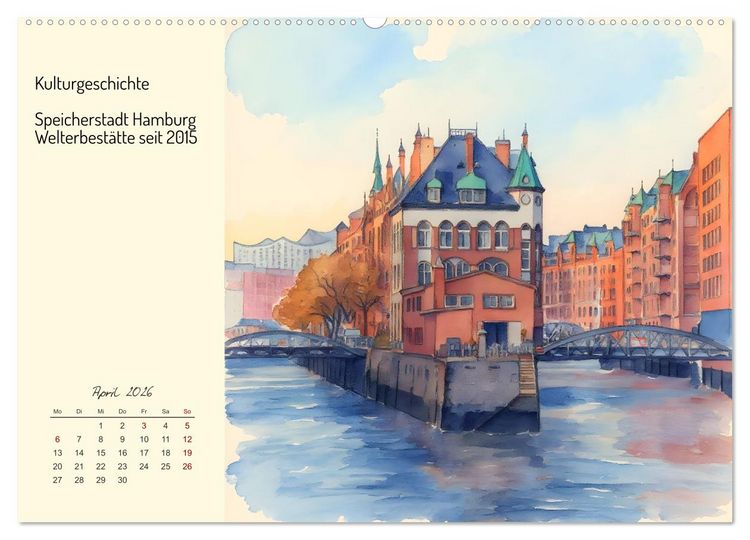 Produktbild: Welterbest&auml;tten Deutschlands (Wandkalender 2026 DIN A2 quer), CALVENDO Monatskalender