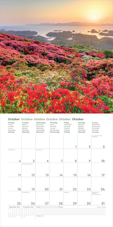 Produktbild: Aufgebl&uuml;ht - KUNTH Broschurkalender 2027