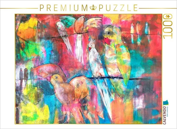 Produktbild: CALVENDO Puzzle Abstrakte V&ouml;gel | 1000 Teile Lege-Gr&ouml;&szlig;e 64x48cm Foto-Puzzle f&uuml;r gl&uuml;ckliche Stunden
