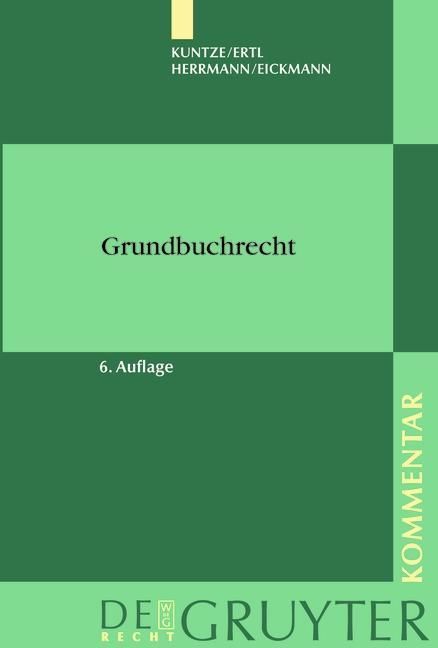 Produktbild: Grundbuchrecht