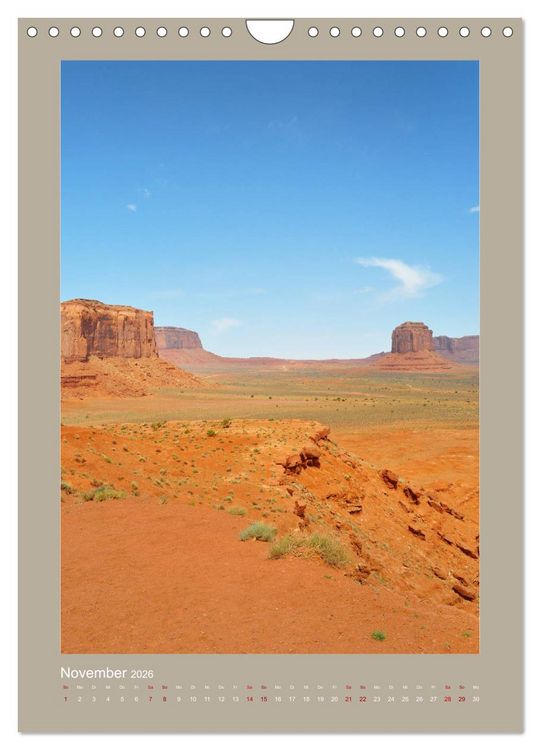Produktbild: Erlebe mit mir das Monument Valley (Wandkalender 2026 DIN A4 hoch), CALVENDO Monatskalender