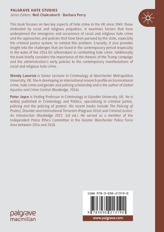 Produktbild: Racial and Religious Hate Crime