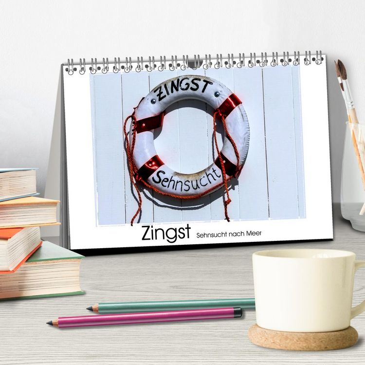 Produktbild: Zingst Sehnsucht nach Meer (Tischkalender 2026 DIN A5 quer), CALVENDO Monatskalender