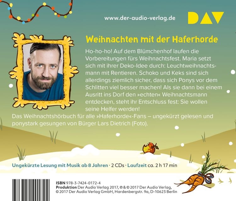 Produktbild: Die Haferhorde &ndash; Teil 9: S&uuml;&szlig;er die Hufe nie klingen