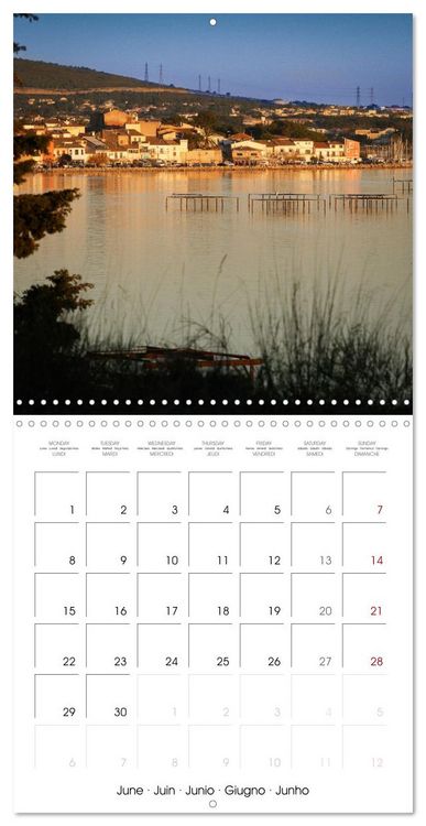 Produktbild: E&acute;tang de Thau en Me&acute;diterrane&acute;e (Calendrier mural carr&eacute; 2026 30x30 cm) Calendrier double avec une page pour vos prises de notes