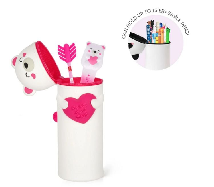 Produktbild: Legami 2-in-1 Federmäppchen aus Silikon - Kawaii - Teddybär