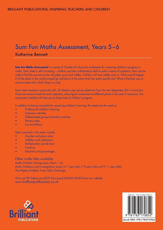Produktbild: Sum Fun Maths Assessment