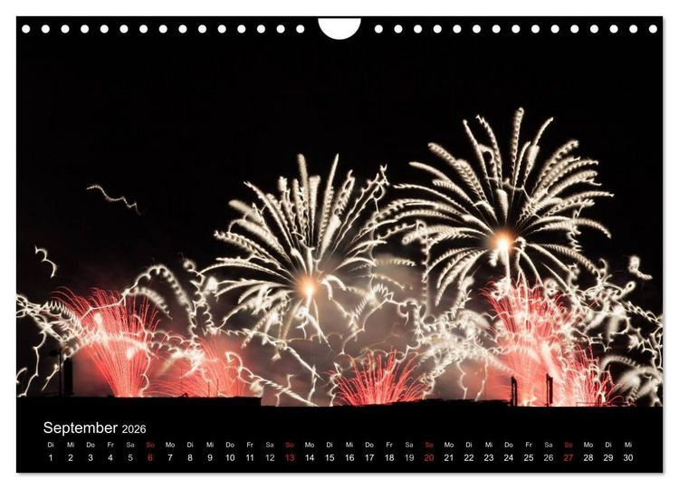 Produktbild: Feuerwerk (Wandkalender 2026 DIN A4 quer), CALVENDO Monatskalender