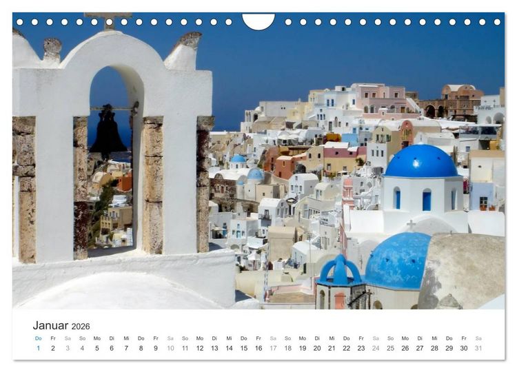 Produktbild: Hellas - ein Meer der Farben (Wandkalender 2026 DIN A4 quer), CALVENDO Monatskalender