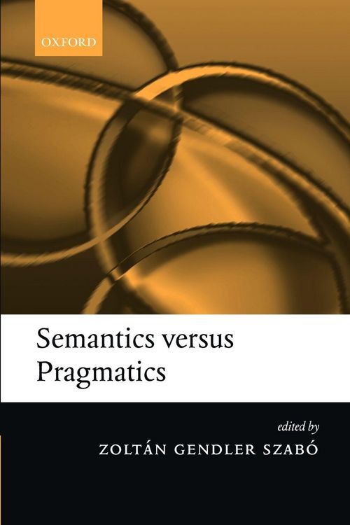 Produktbild: Semantics Versus Pragmatics