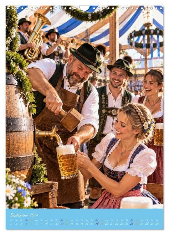 Produktbild: M&uuml;nchner Festzauber - Bayerische Lebensfreude in 12 besonderen Momenten (Wandkalender 2027 DIN A3 hoch), CALVENDO Monatskalender