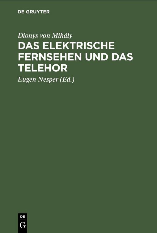 Produktbild: Das elektrische Fernsehen und das Telehor