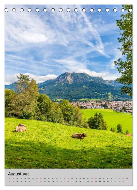 Produktbild: ALLG&Auml;U Idylle und Historie (Tischkalender 2026 DIN A5 hoch), CALVENDO Monatskalender